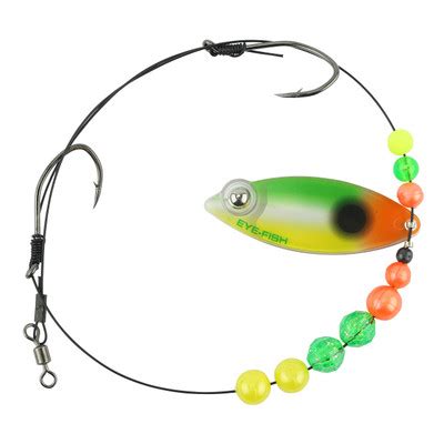 eye fish|Weighted Willow Single Blade Harness .